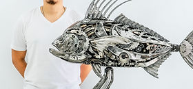 メタルアート フィッシュ 大型作品 メタルアート フィッシュ 大型作品